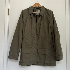 L.L. Bean Flannel Lined Cotton Jacket NWT